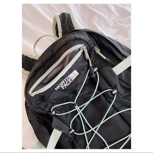 Northface black/aqua backpack